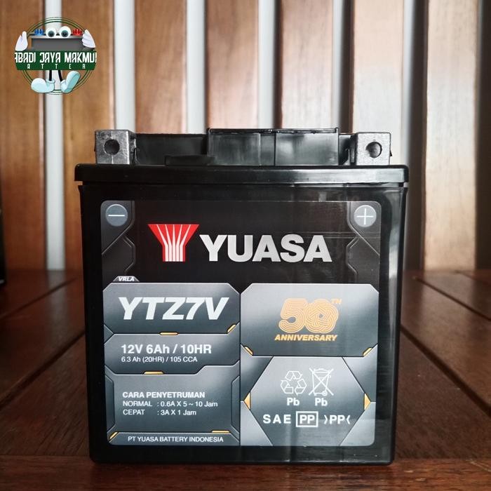 Aki Original Yuasa Ytz7V Untuk Yamaha Nmax, Aerox 155 Aki Kering
