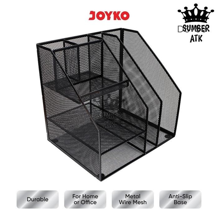 

TERLARIS! Desk Set Pen Holder Tempat Alat Tulis Jaring Jala Joyko DS-58