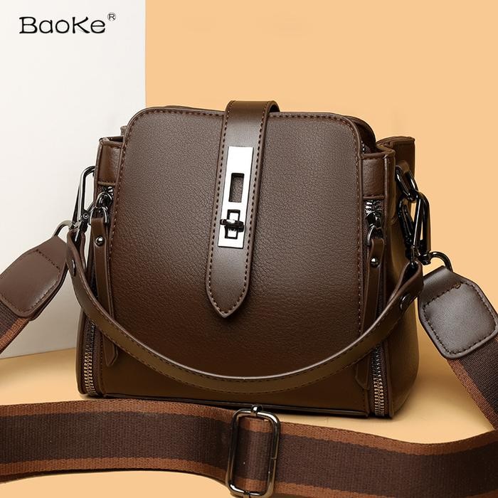 2025 Tas Ibu Ibu Kekinian Tas Messenger Bahu Berkapasitas Besar Serbaguna Untuk Wanita Kulit