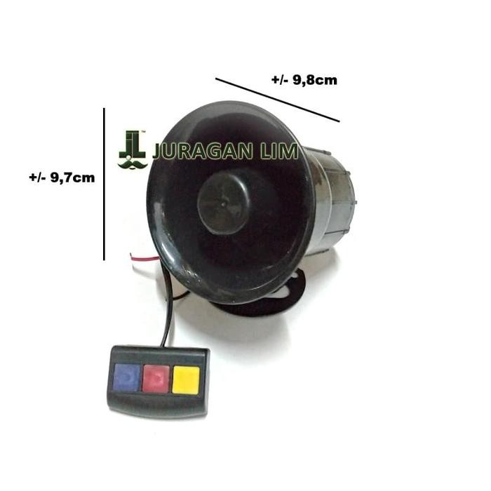 Ready Klakson Toa Polisi / Patwal / Sirine 3 Suara MINI - HI TECH