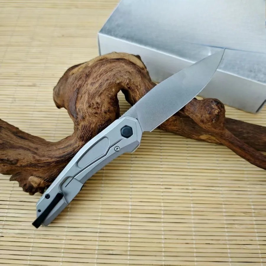 0545 Carbon Fiber Folding Knife with D2 Steel Blade Outdoor Camping Portable Barbecue Knife Fruit