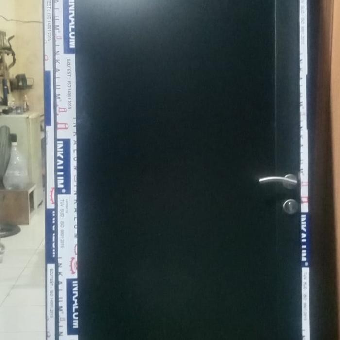 pintu panel aluminium L90xT 210 ful panel spanrail 3 onci lengkap tinggal pasang