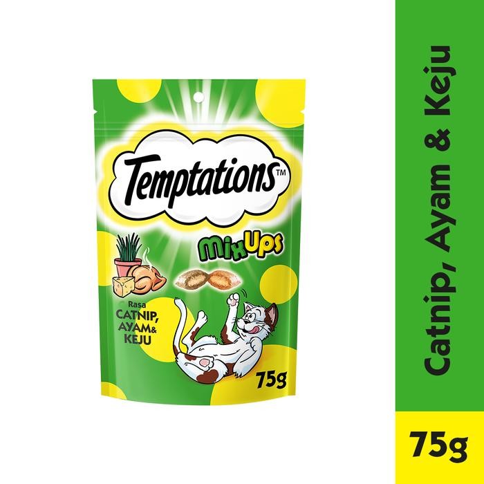 Whiskas - Mixups Snack Kucing Multivariant 75 Gr - Isi 4 Snack Kucing