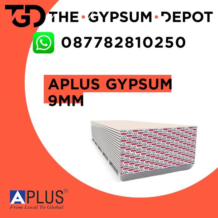 New Gypsum Aplus 9mm 1200 x 2400 / Gipsum Atap Plafon