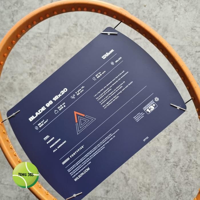 Raket Tenis Wilson Blade 98 18x20 Roland Garros RG ( 305gr / 98" )