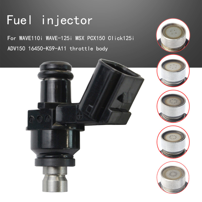 Motorcycle 4/6Holes Fuel injector Nozzle For WAVE110i WAVE-125i MSX PCX150 Click125i ADV150