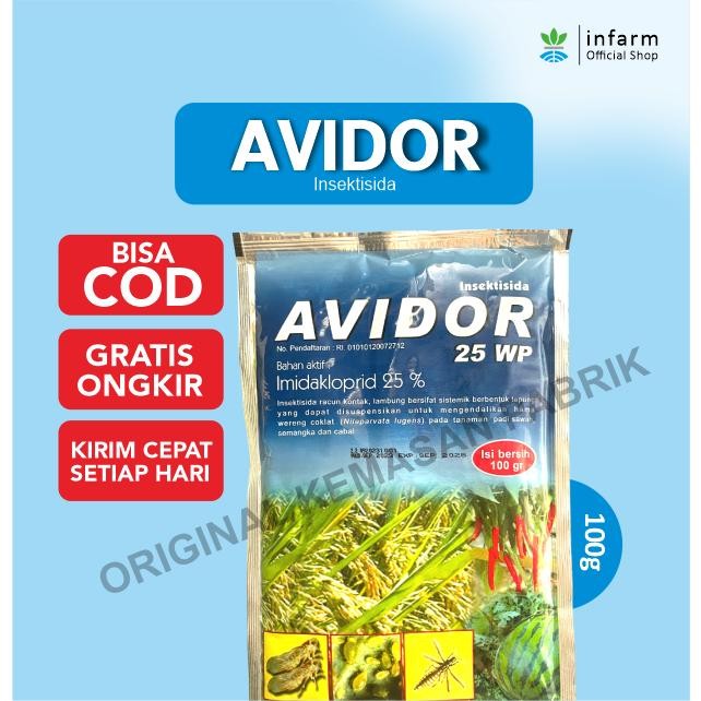 Terlaris INFARM - Pestisida Avidor 100 gram Insektisida Hama Tanaman Padi Cabai Avidor Insektisida