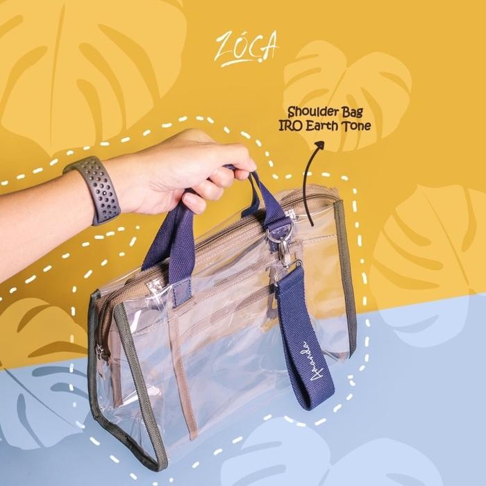 Top PVC MINIBAG IRO (BESAR) / SLING BAG ( BISA CUSTOM NAMA ) / TAS SELEMPANG TRANSPARAN / TAS WANITA