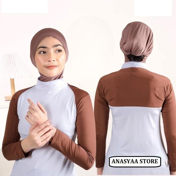 Balero Wanita Manset Tangan Wanita Hijab Manset Sambung Lengan Panjang Spandex Bahan Lembut