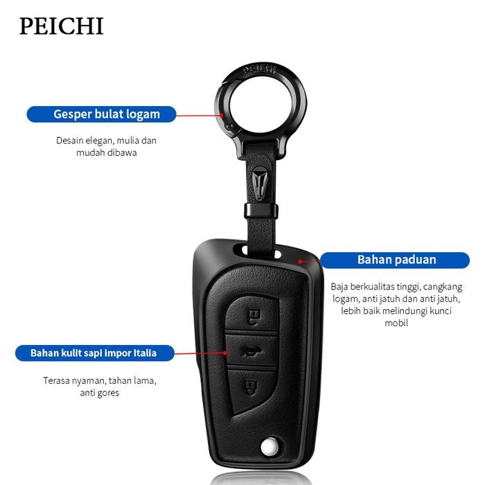 PEICHI Cover Kunci Mobil For Toyota Innova Reborn