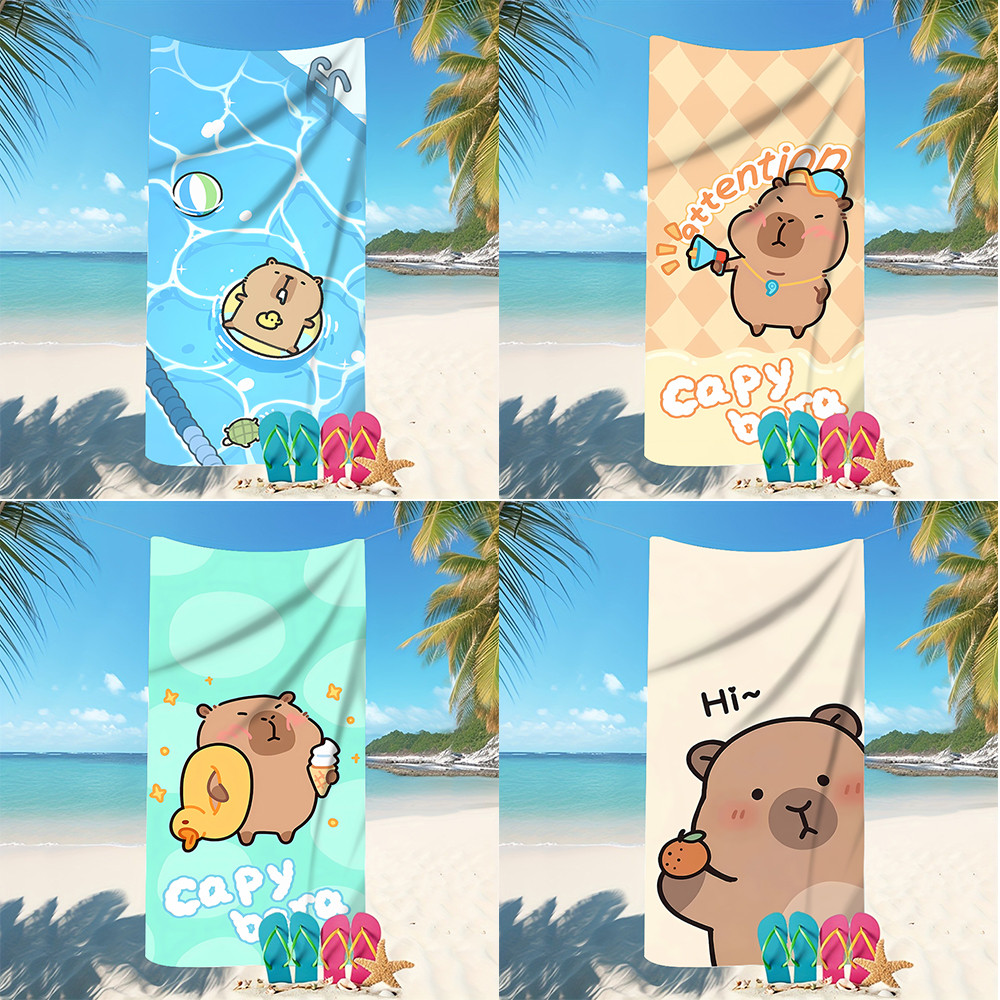 Cute Capybara-Printed Beach Towels: Perfect for Summer Fun Sofa cushion cover, room home