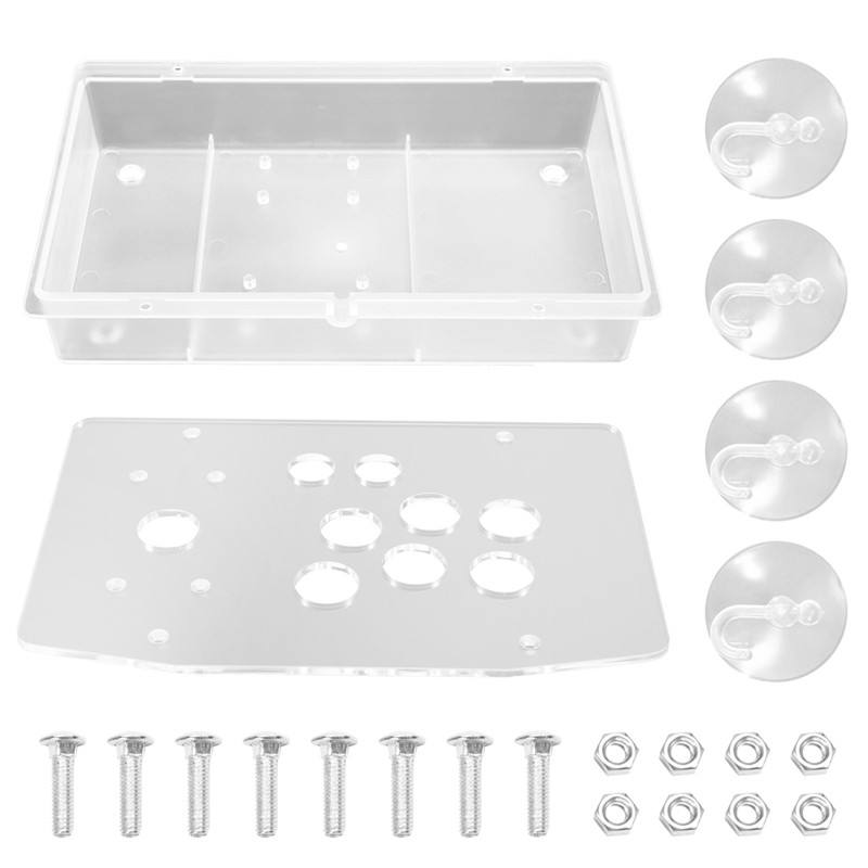 B50B-DIY Arcade Joystick Acrylic Panel Case For Arcade Game Machine DIY Can Be Installed Joystick