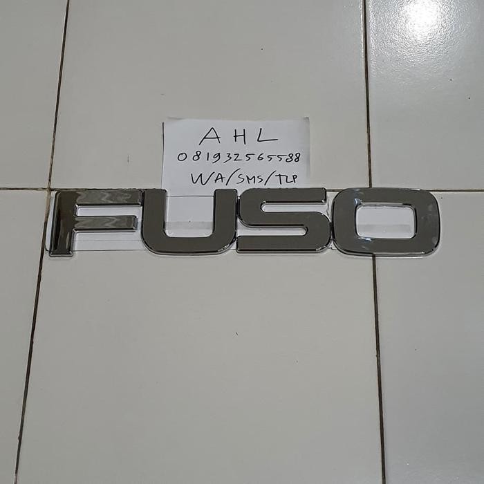 Ready Emblem Fuso Besar / Logo Tulisan Fuso Besar / Tulisan Fuso Depan Truk