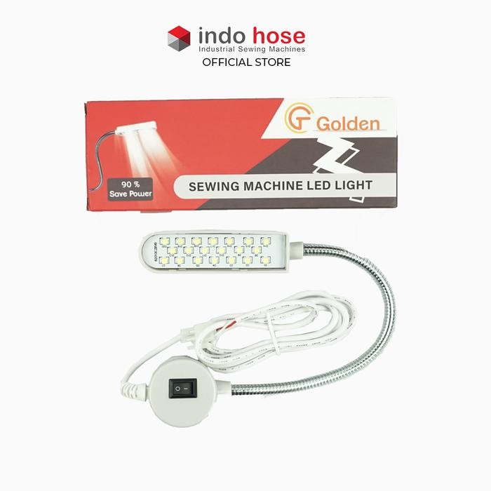 GOLDEN C820S LAMPU MESIN JAHIT SOKET KABEL SERVO MOTOR LED 20 TITIK