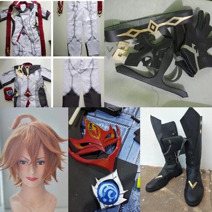 ASLI Childe wig costume shoes cosplay genshin impact READY STOCK
