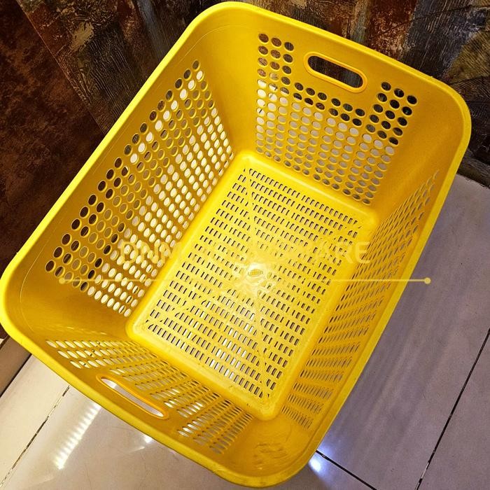 Keranjang Tempat Laundry Setrika Baju Pakaian Bayi Bersih Kotor Buah Pajero Jumbo Besar Tinggi