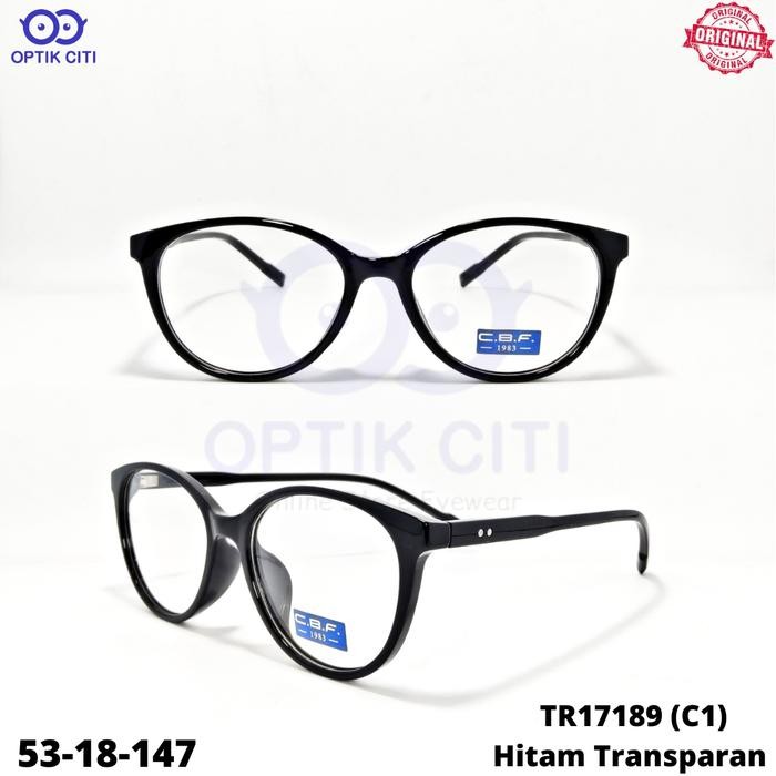 Promo Frame Kacamata Wanita Cat Eye Cbf Original 17189 Ringan Lentur