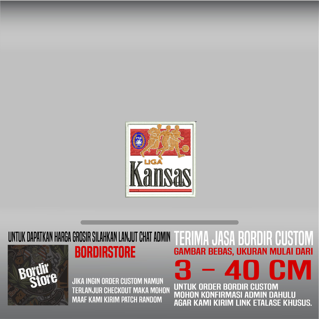 PSSI LIGA KANSAS BS-391 PATCH BORDIR LOGO/EMBLEM