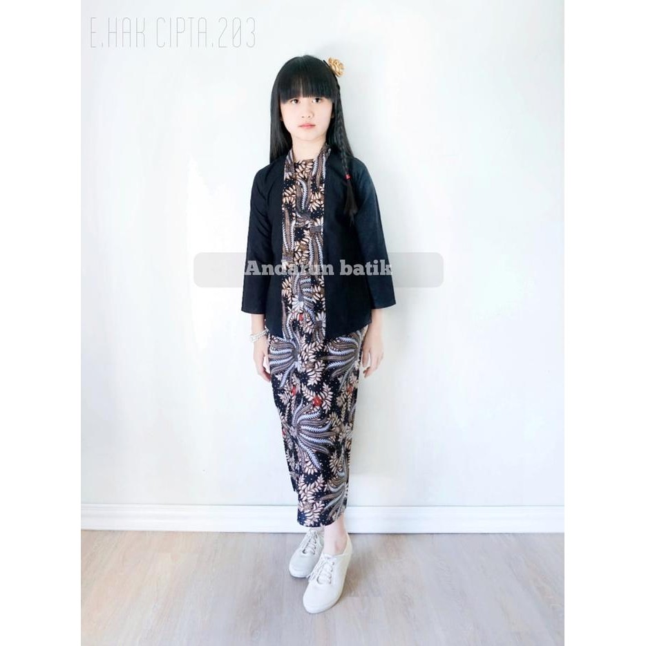 TERMURAH Baju kartin/Kebaya wisuda/ kebaya bali SET Kebaya Anak Perempuan batik READY STOCK