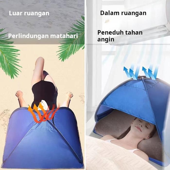 Tenda tidur tenda pelindung angin tenda kecil dewasa anak-anak berkemah di luar ruangan tenda kecil