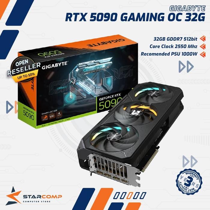 GIGABYTE GeForce RTX 5090 GAMING OC 32GB GDDR7 VGA RTX5090