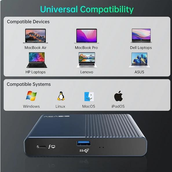 ACASIS DS-9001 6 In 1 Thunderbolt 4 Hub