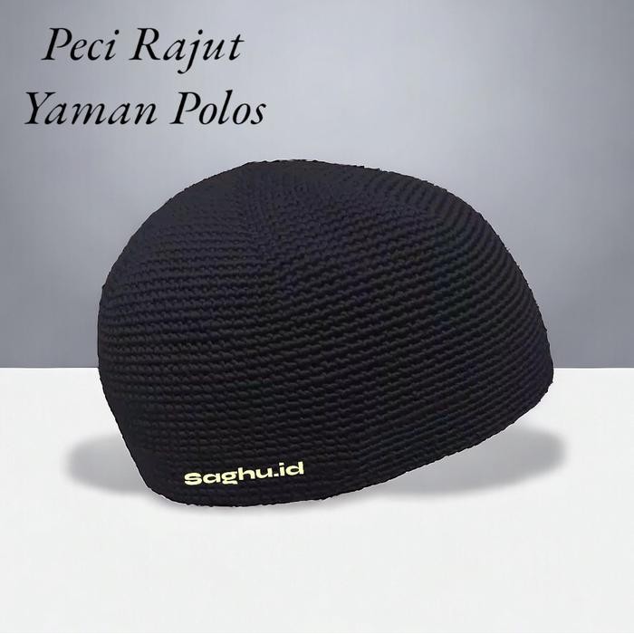 ASLI Peci yaman rajut polos dewasa warna lengkap handmade volt 2 Kopiah Muslim Nyaman Lokal Songkok