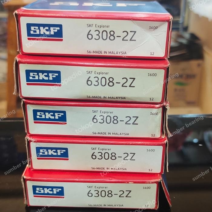 Ball Bearing 6308 2Z / 6308 Zz Merk Skf Asli