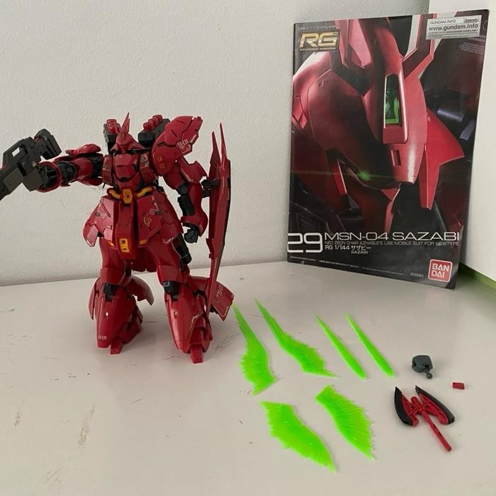 Gundam RG 1/144 Sazabi Second Rakit Rapi Mulus No Minus