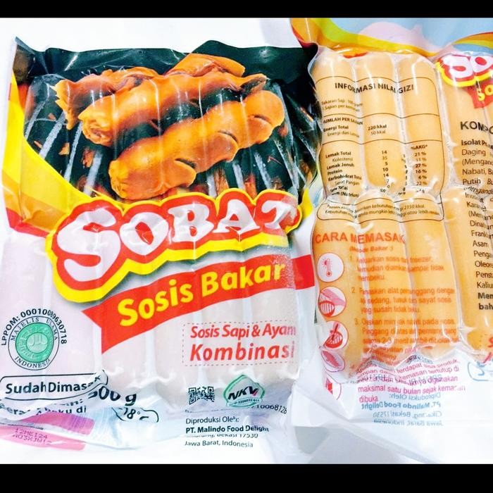 SerbaDaging- Sobat Sosis Bakar 500 Gr Kombinasi Sosis Sapi Dan Ayam