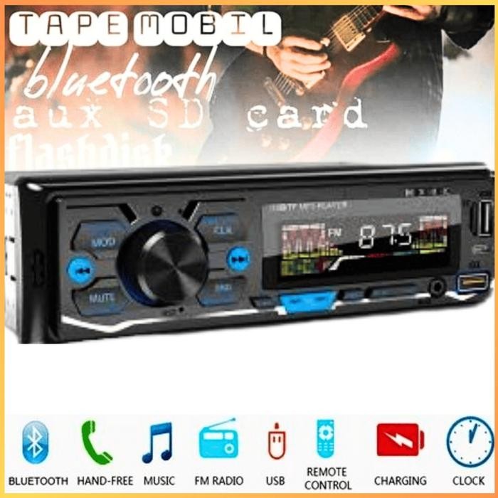 Ready COD Occkic Tape Mobil Audio Bluetooth Super Bass MP3 Player LCD Dual USB Hands Free ISO Carry