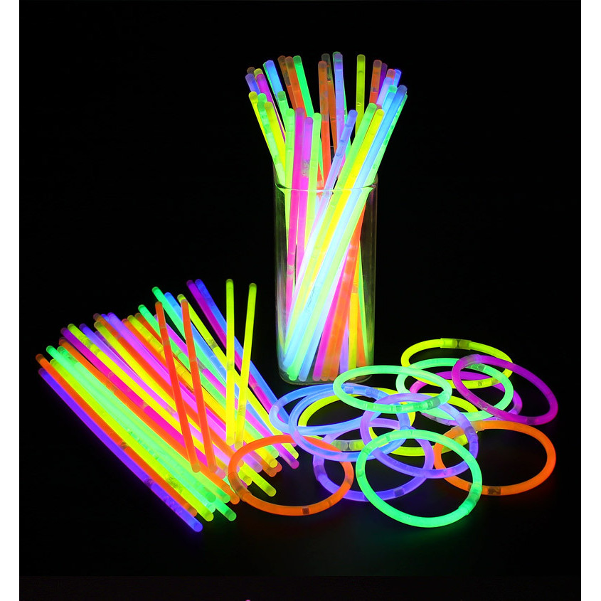 Party Fluorescence Light Glow Sticks Bracelets Necklaces Neon For Wedding Party Glow Sticks Bright C