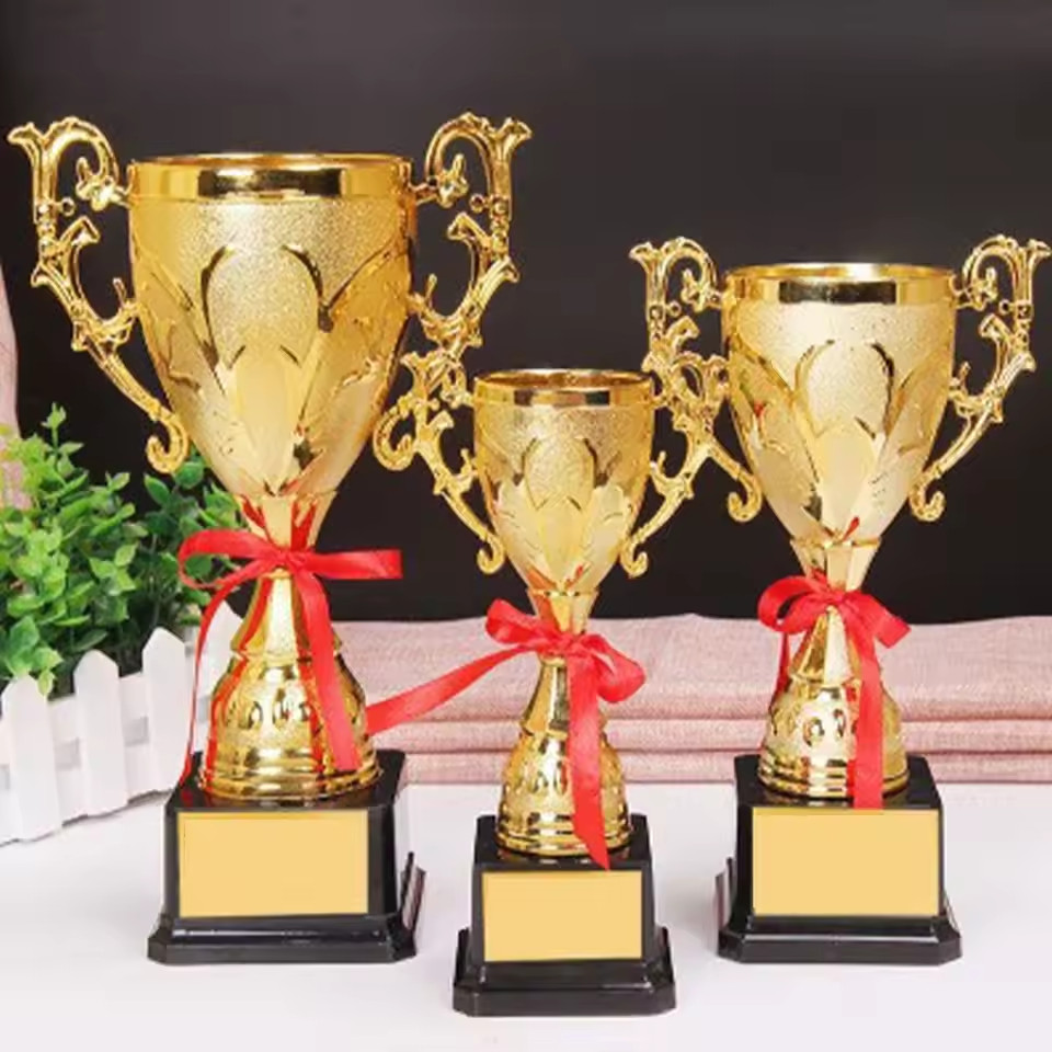 BARU Gold Plastic Reward Trophy Cup School Competition Game Gold Prize Cup Children Early Educationa