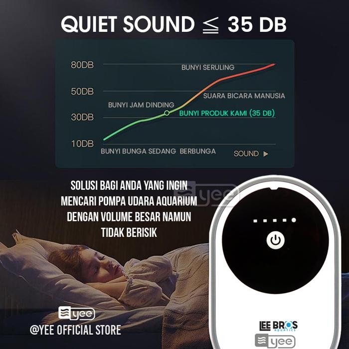 Cppetindo - Yee - Silent Aerator Ac Dc / Aerator Acdc / Aerator Baterai Charger / Aerator Batere /