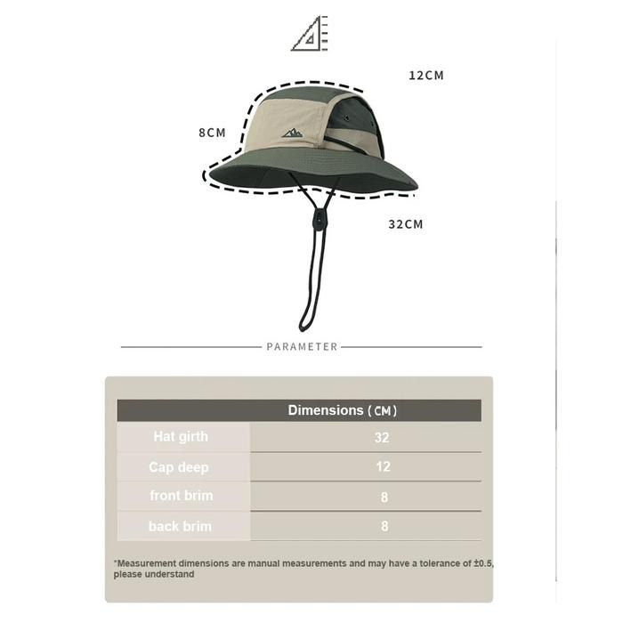 Topi Rimba Outdoor Trekking Caps Quickdry Sport Not Eiger Columbia