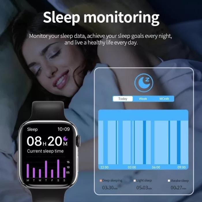 Lige Jam Tangan Pintar Pria Wanita Layar Sentuh Penuh Jam Tangan Olahraga Tahan Air Pelacak