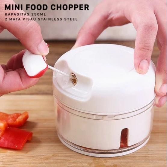 Blender Portable Mini Tarik Tangan Manual Tanpa Listrik Chopper Portable Bumbu Dapur