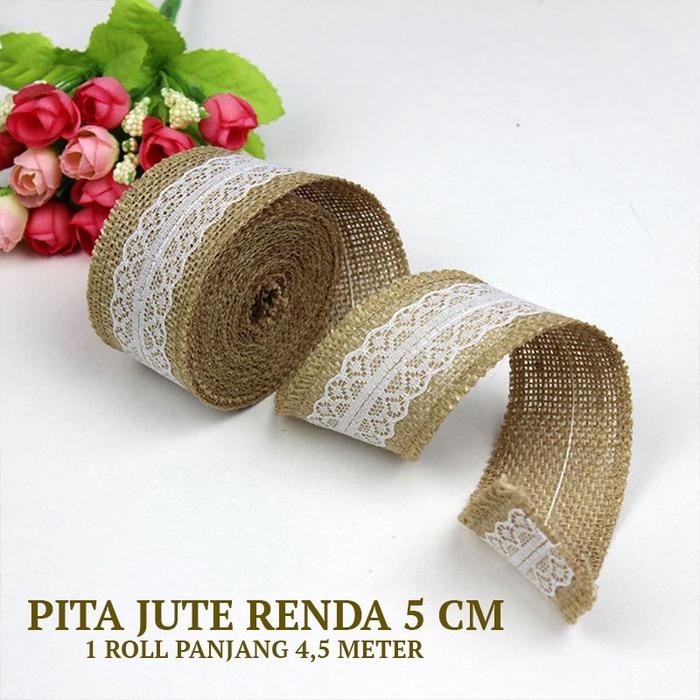 [5 CM X 5 YARD] PITA JUTE RENDA / PITA GONI RUSTIC