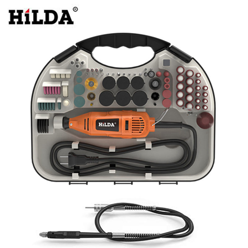 HILDA Electric Mini Drill Grinder Engraving Pen Mini Drill Electric Rotary Tool Grinding Machine Acc