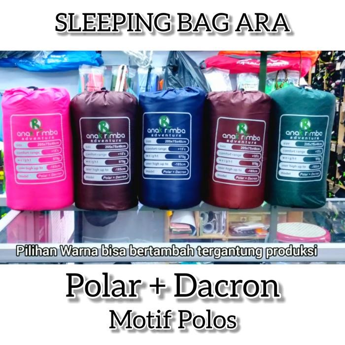 SLEEPING BAG SB POLAR DACRON ARA MOTIF POLOS. NOT EIGER