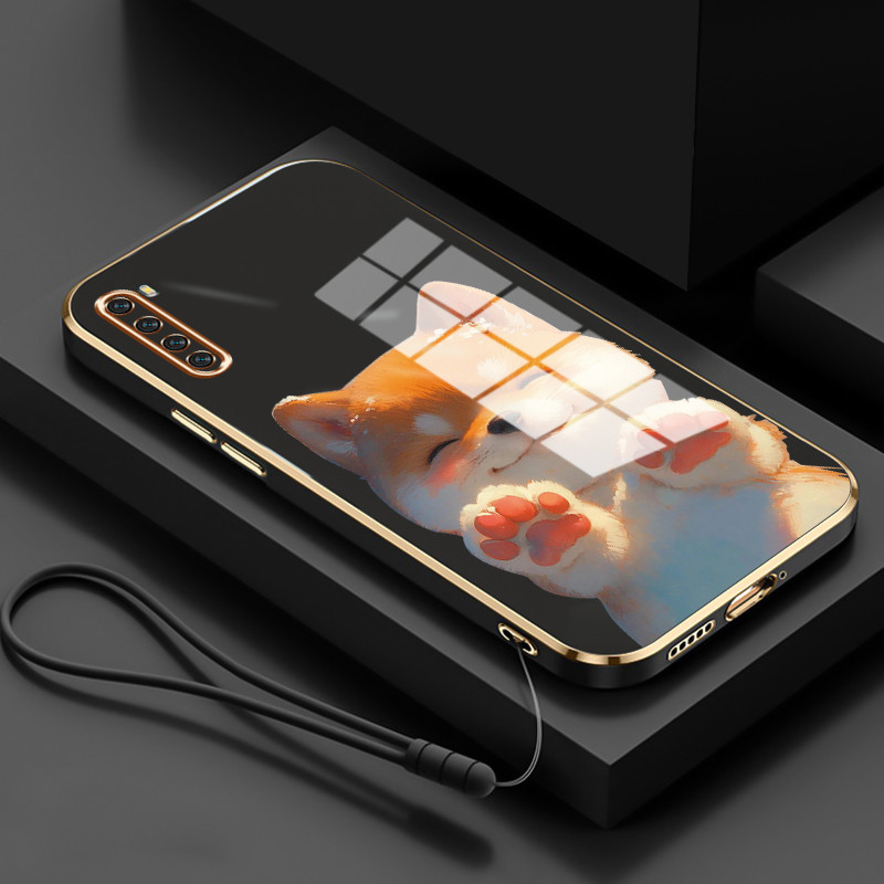 Casing Untuk Xiaomi Redmi Note 8 Note 8T Note 8 Pro Case Casing HP Softcase Tali gantungan berlapis 