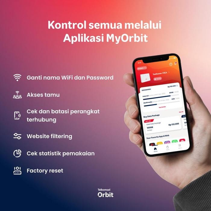 t7kg- Telkomsel Orbit 5G G1 Modem Wifi Free Kuota 200Gb