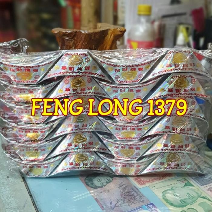 egk6- Yuan Bao Yen Pao Kertas Uang Tael Besar Cao Cai Jin Bao Perak Isi 24