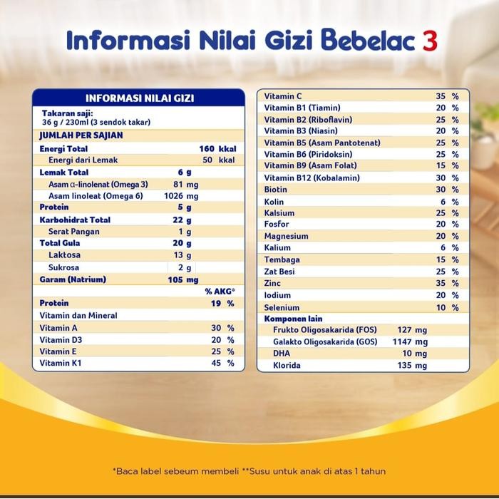 hbez- Bebelac (2Box) Soya 4 / 3 / 2 / 1 400Gr Madu/ Vanila Nutricia Susu Pertumbuhan Bblc