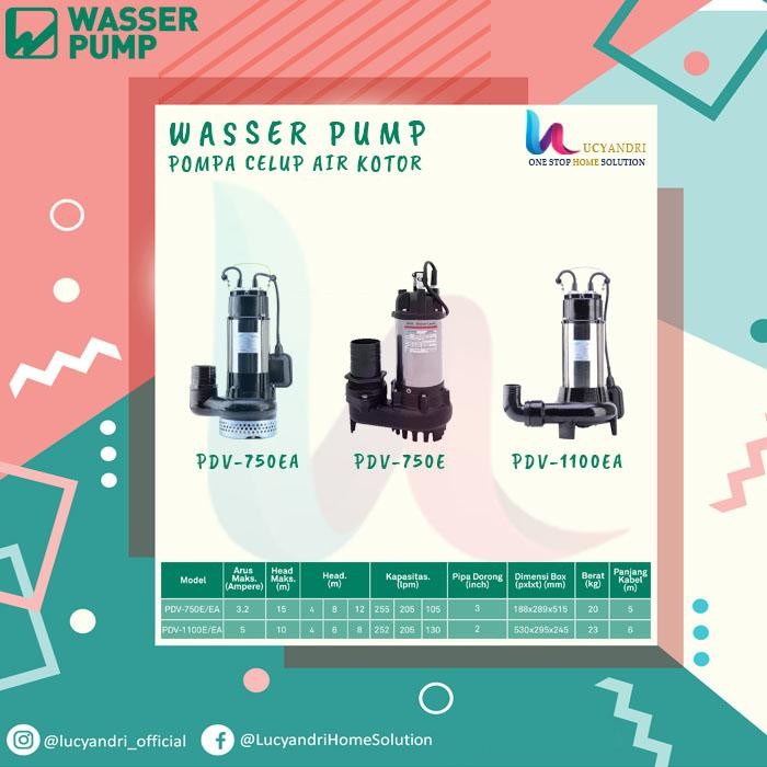 hie1- Pompa Celup Air Kotor Wasser Pdv-750Ea/ Pompa Air Kotor Pdv-750Ea