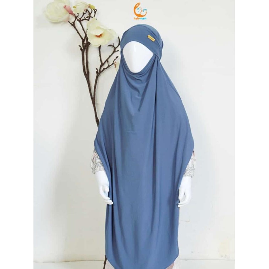 ASLI Halomam - Hijab Syar'i (Hijab Anak/Bayi 1-10 Tahun/Hijab Panjang Anak/Hijab Jersey/Hijab Syari