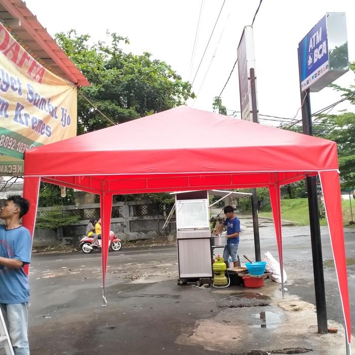atap tenda cafe 3m x 3m