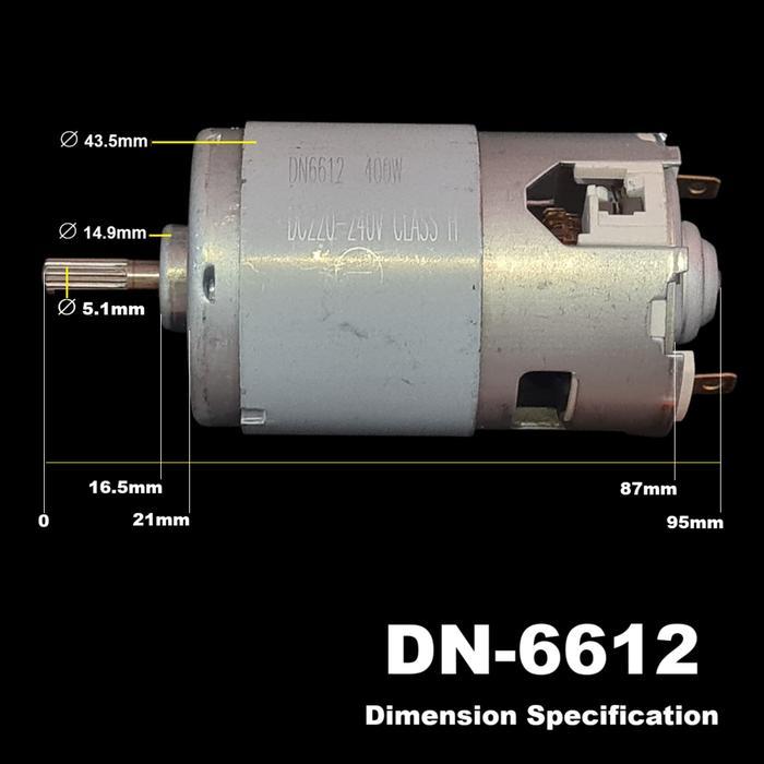 DIV1 Dinamo High Power 400W Speed 11000rpm 220V-240V DC Motor DIY Mini Grinder Mesin Bor Gerinda
