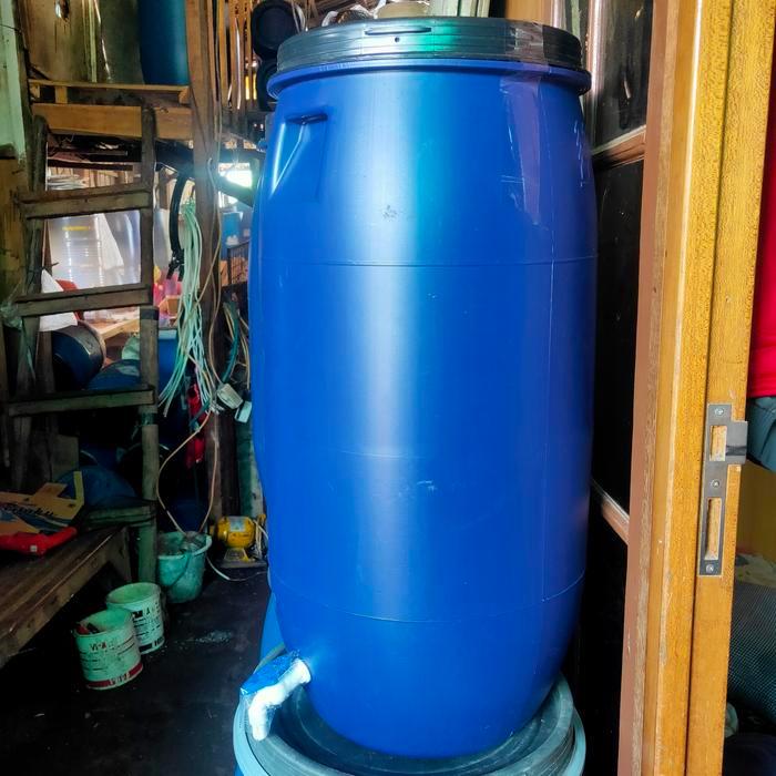 Promo Tong Kran 80L/Tong Biru/Tong Sampah/Drum/Gentong Air/Kran Cuci Tangan