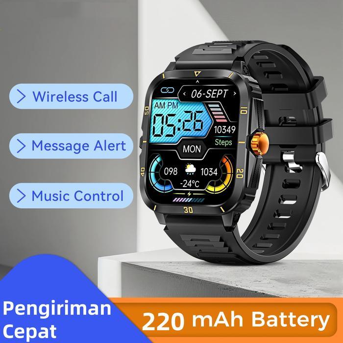 H23 SMART WATCH BLUETOOTH JAM TANGAN OLAHRAGA LUAR RUANGAN JAM TANGAN PINTAR DAYA TAHAN BATERAI